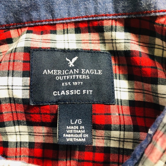 American Eagle Outfitters used plaid shirt - Picture 7 of 8